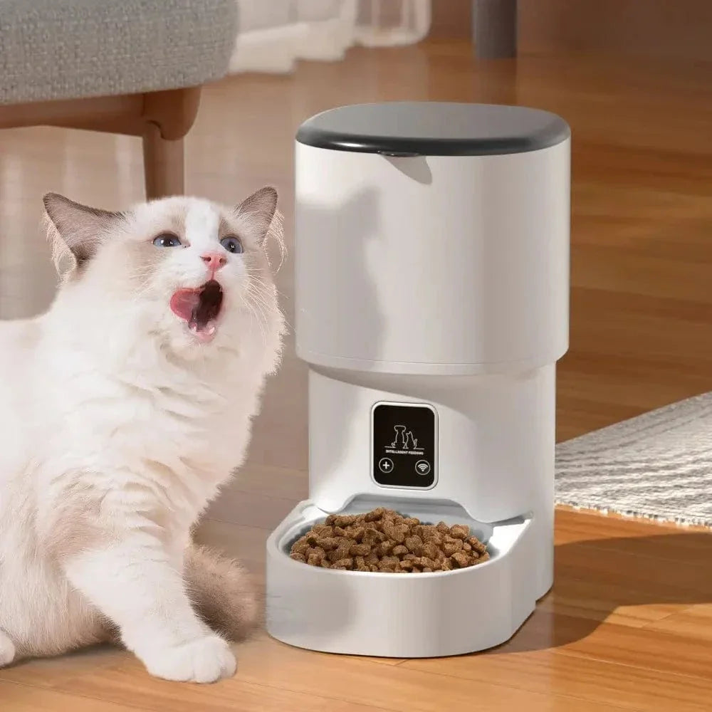 Distributeur de croquettes intelligent pour chat