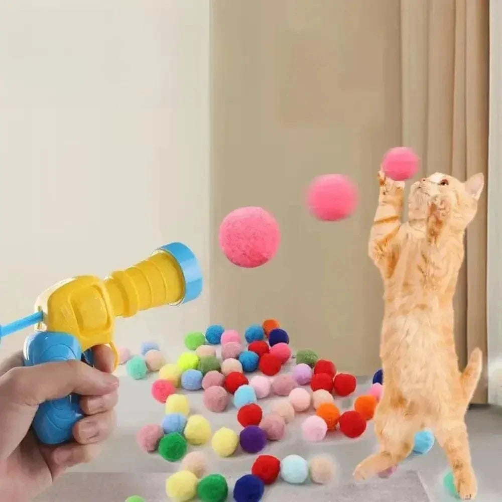 Lanceur de balle pour chat - Jeu interactif et amusant