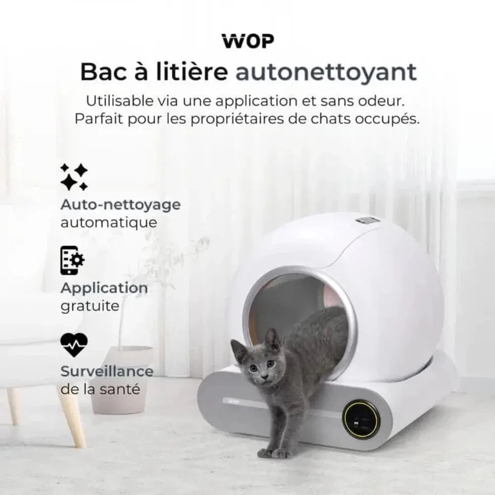 Litière auto-nettoyante - Pratique et sans odeur