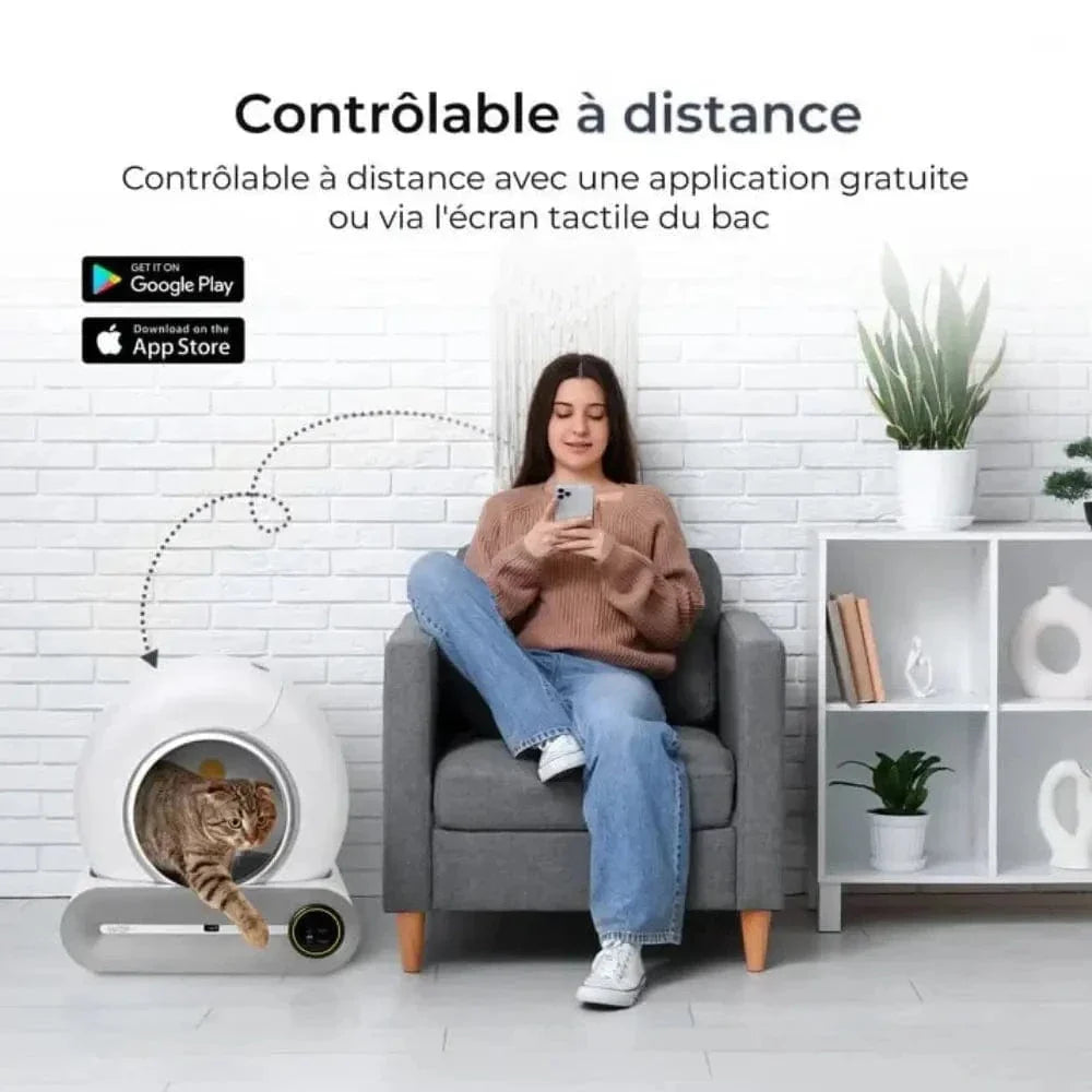 Litière auto-nettoyante - Pratique et sans odeur