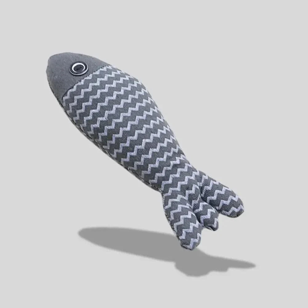 Peluche poisson herbe a chat - Griffe d'Amour