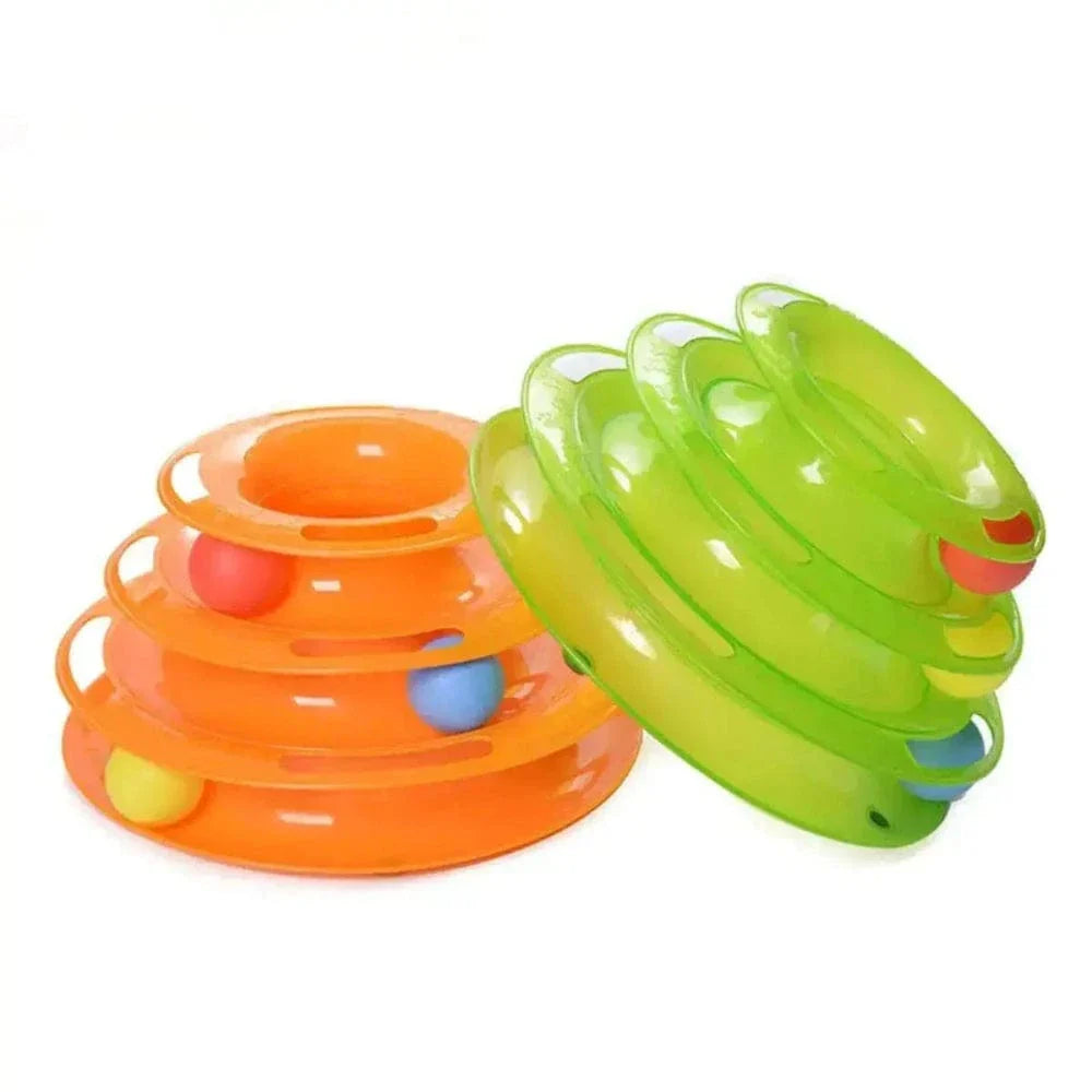 Tour de jeu pour chat - Plateau et balles