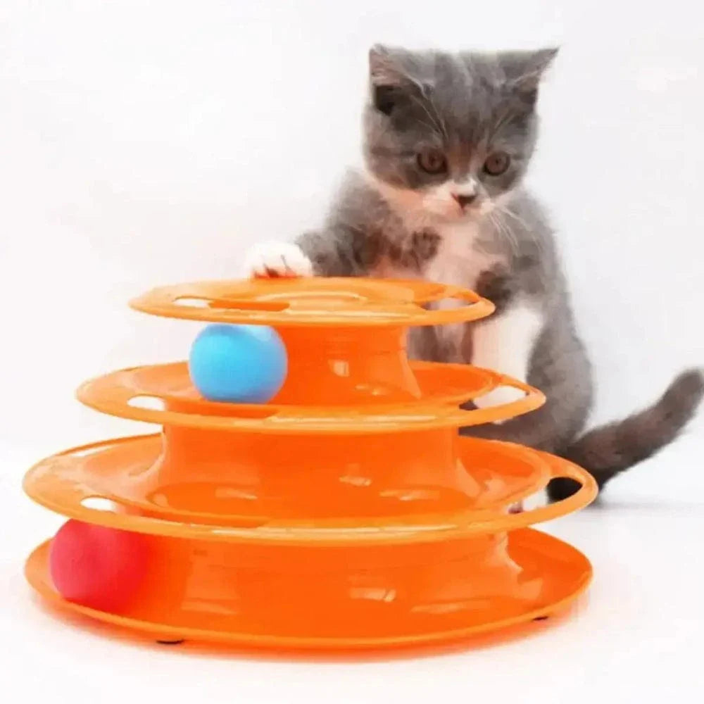 Tour de jeu pour chat - Plateau et balles