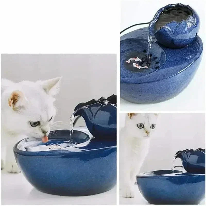 Abreuvoir chat céramique - Eau fraîche et propre garantie