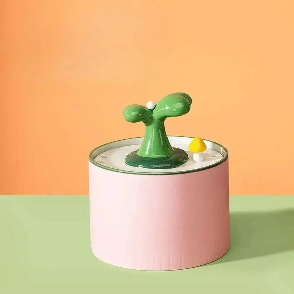 Fontaine à eau pour chat ultra silencieuse céramique