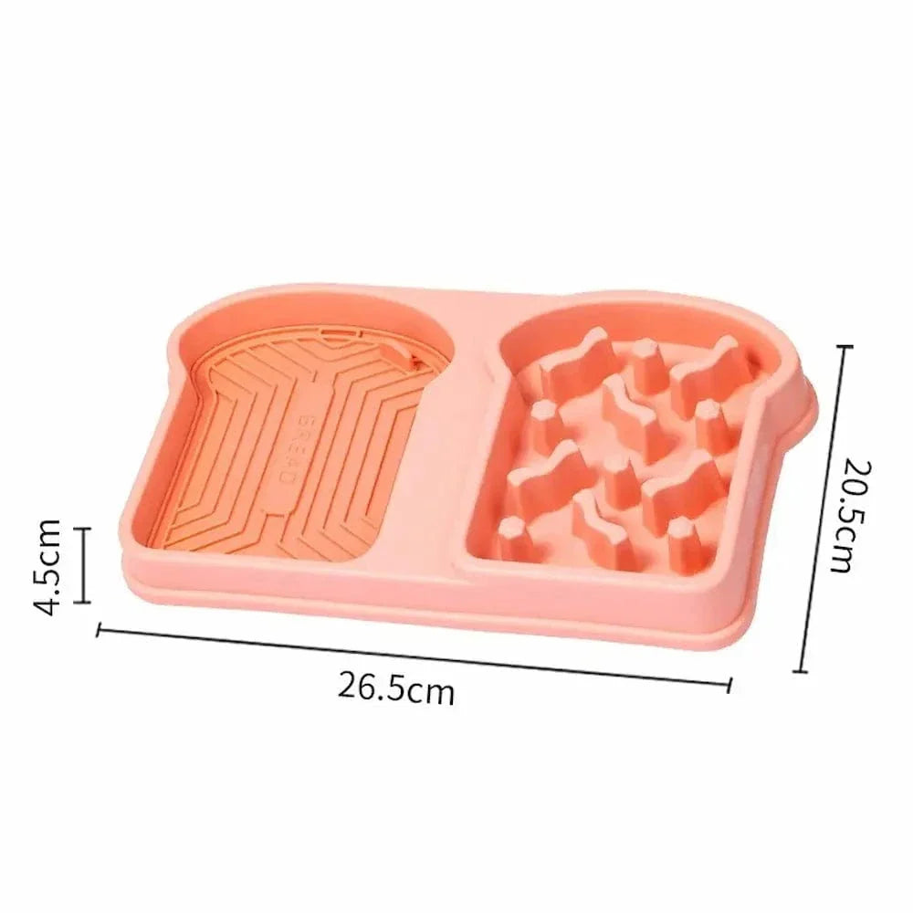 Gamelle double anti-glouton - Stop vomissements & stress Griffe d'Amour