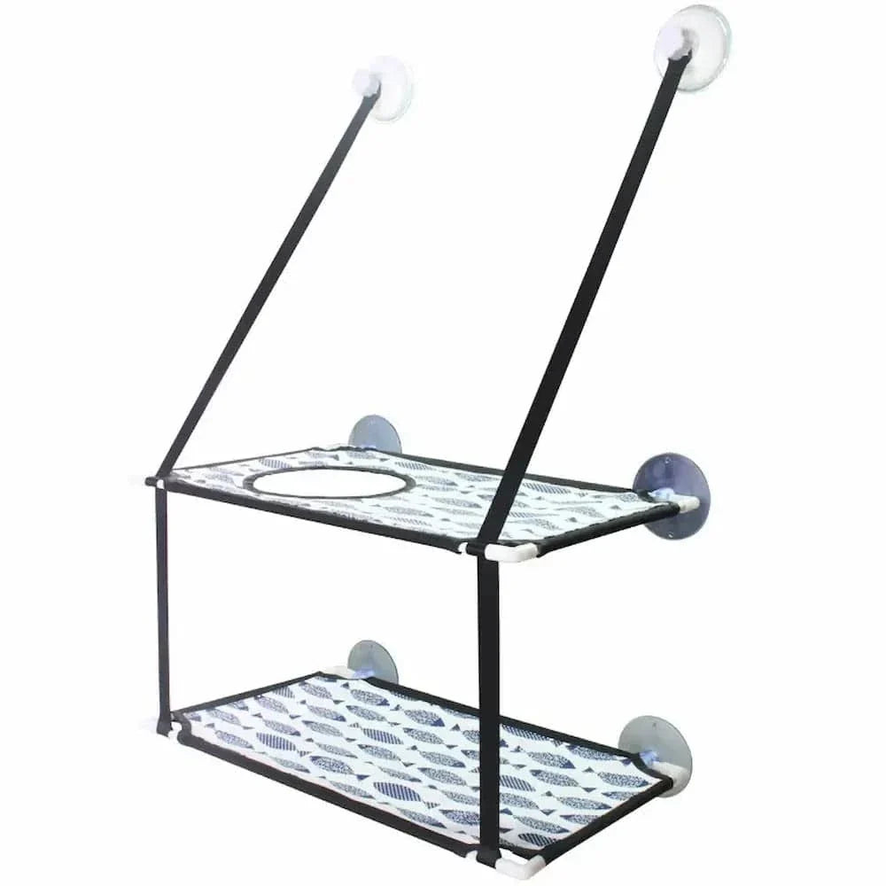 Hamac double pour chat - Repos en hauteur, 2 niveaux spacieux Griffe d'Amour