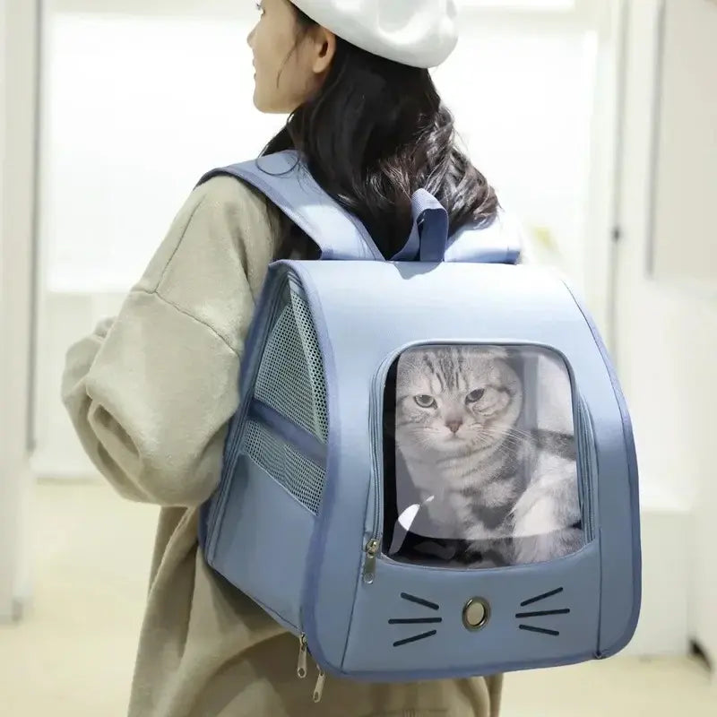 Sac à dos chat transparent - Vue & confort | Purravia