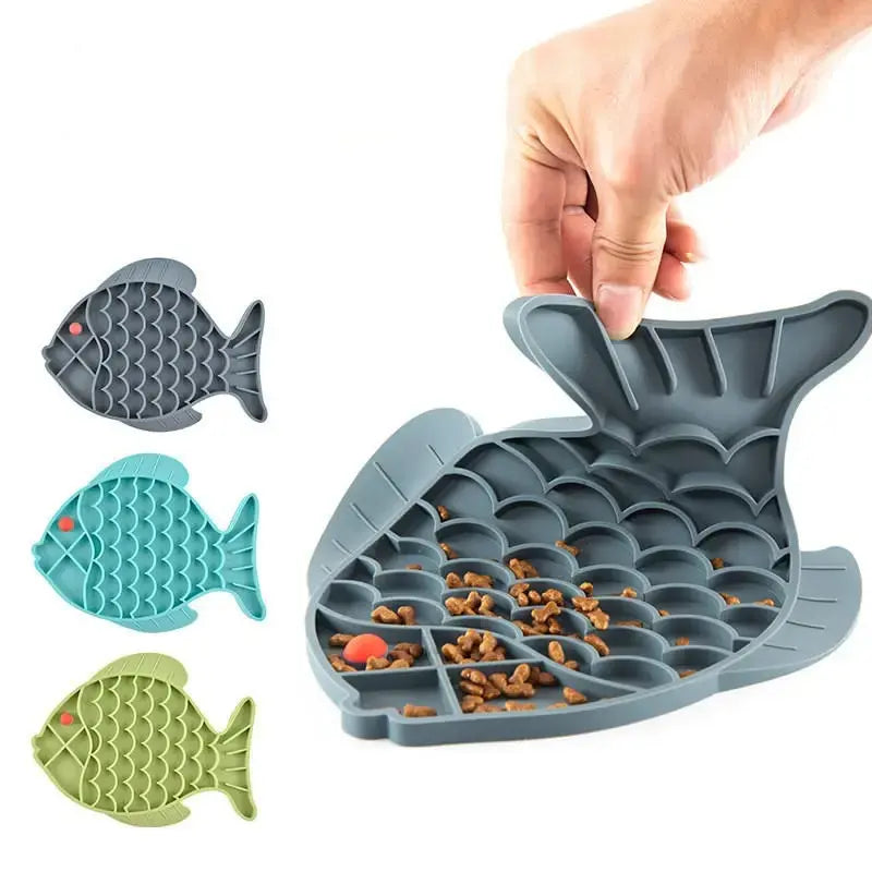 Tapis silicone gamelle chat - Sol propre garanti