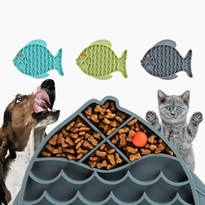 Tapis silicone gamelle chat - Sol propre garanti