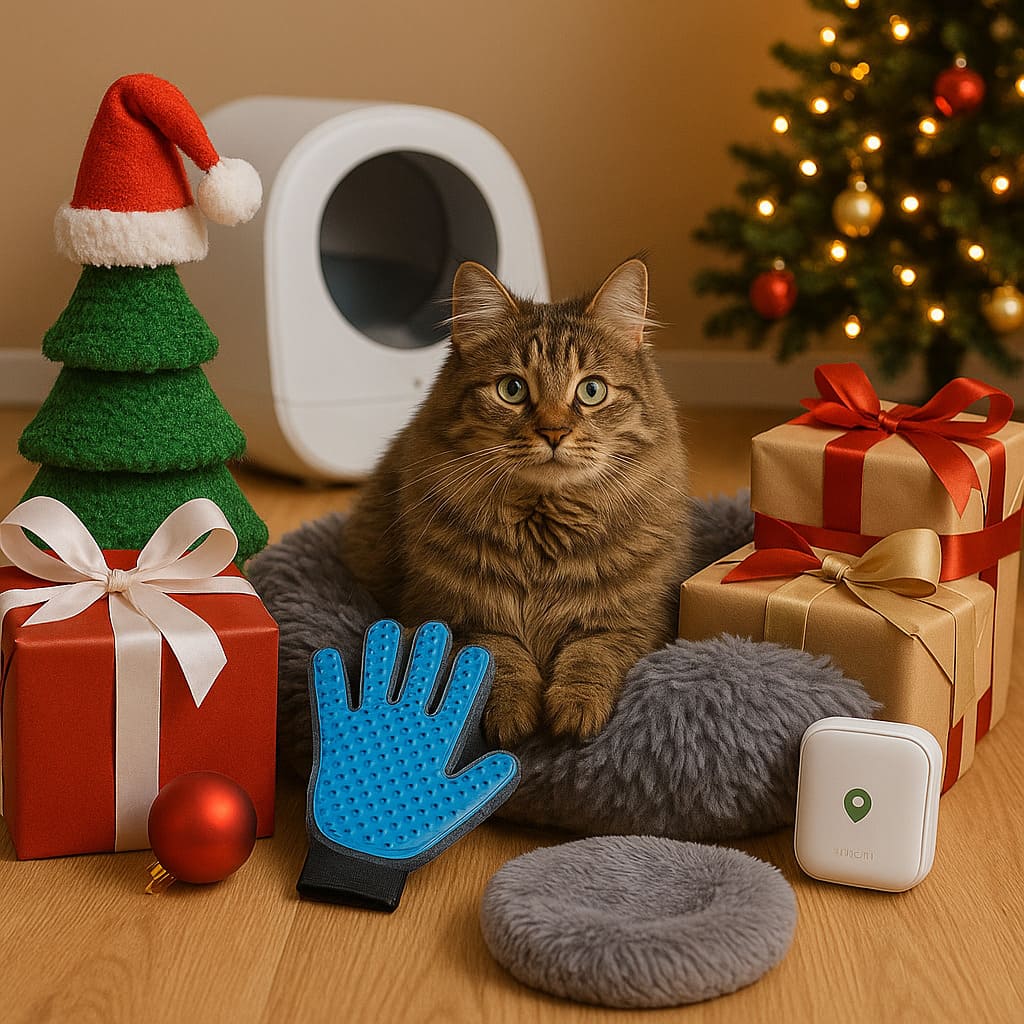 5 idées de cadeaux de Noël originales pour votre chat 🎄