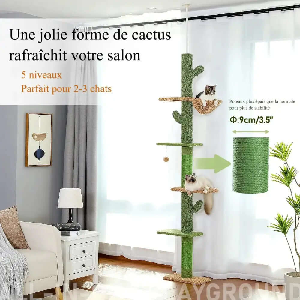 Arbre à chat cactus - Déco & griffoir | FeliCactu