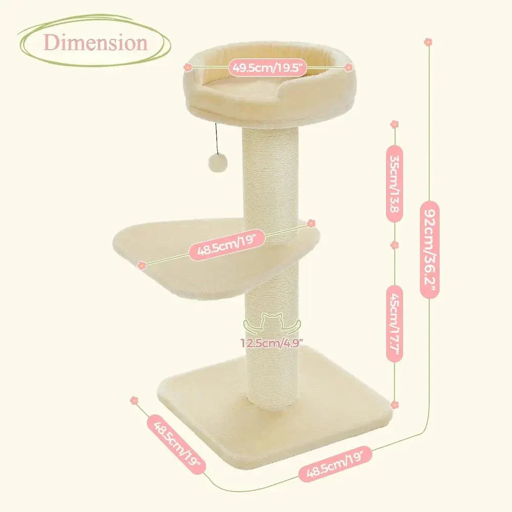 Arbre à chat avec griffoir - Anti griffes canapés | ZenPaw