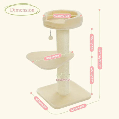 Arbre à chat avec griffoir - Anti griffes canapés | ZenPaw