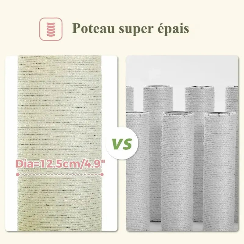 Arbre à chat avec griffoir - Anti griffes canapés | ZenPaw