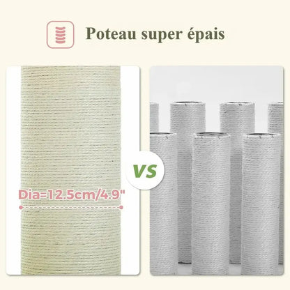 Arbre à chat avec griffoir - Anti griffes canapés | ZenPaw