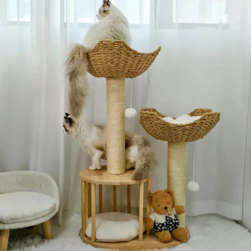 Arbre à chat design luxe - Élégance & confort | Treeluxy