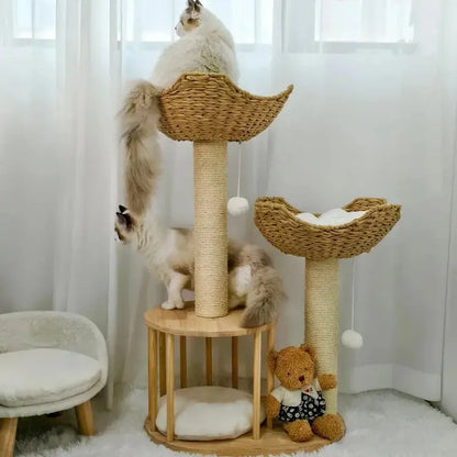 Arbre à chat design luxe - Élégance & confort | Treeluxy