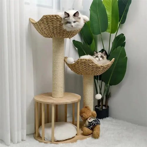 Arbre à chat design luxe - Élégance & confort | Treeluxy