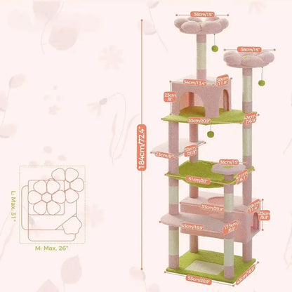 Arbre à chat rose - Déco + confort | RoseTree