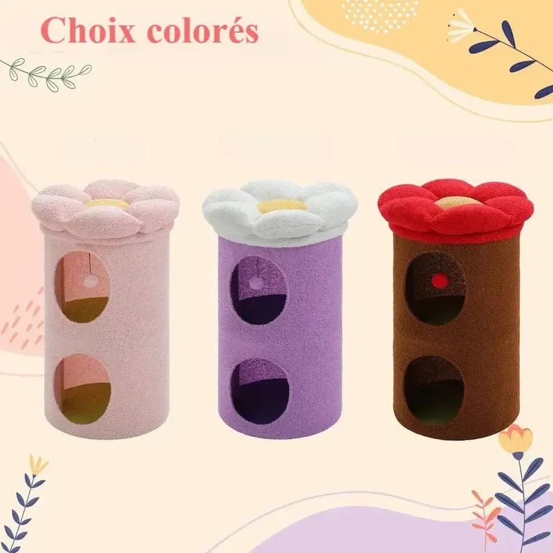 Arbre à chat tonneau - Cachette cosy | Treebarrel