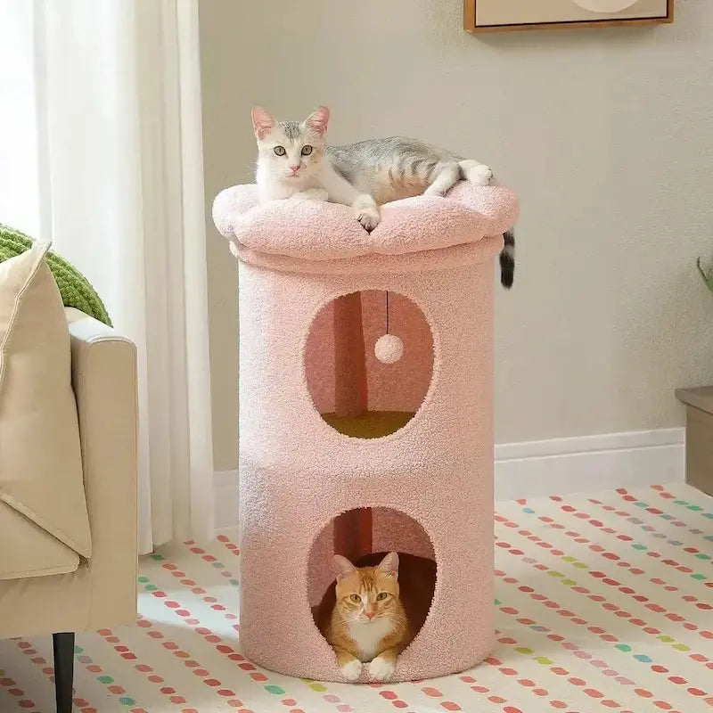 Arbre à chat tonneau - Cachette cosy | Treebarrel