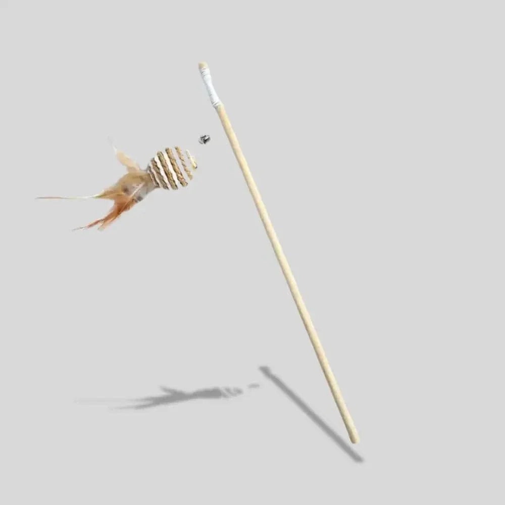 Baguette magique chat en bois - Griffe d'Amour
