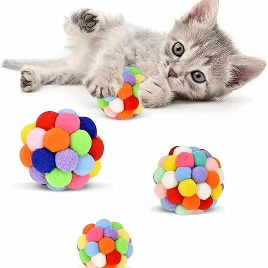 Balle pour chat colorée - Attire et engage votre félin