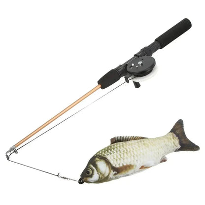 Canne à pêche pour chat - Divertit et stimule votre félin