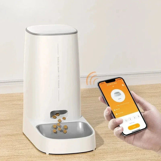 Distributeur automatique croquettes chat avec application mobile