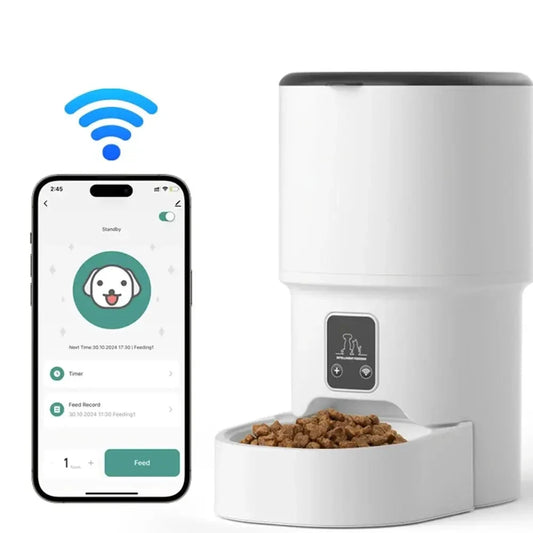 Distributeur de croquettes intelligent pour chat