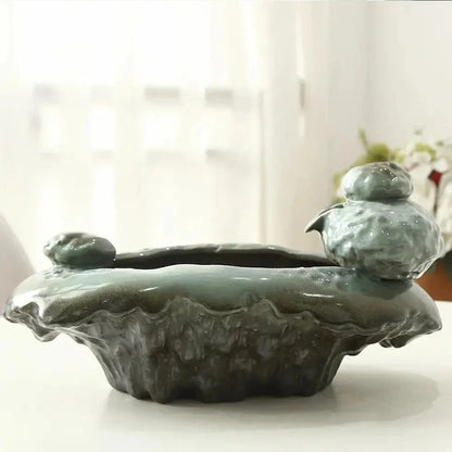 Fontaine à eau chat en grenouille - Design apaisant Griffe d'Amour