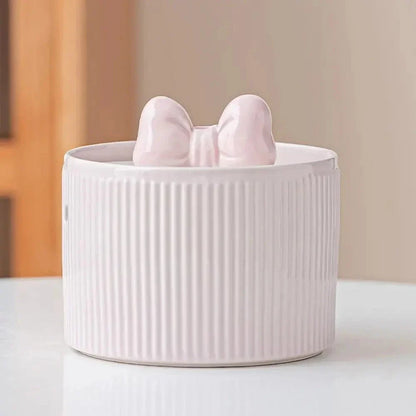 Fontaine à eau chat rose - Eau fraîche et filtrée en continu Griffe d'Amour