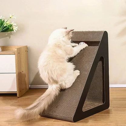 Griffoir chat triangle - Jouet interactif résistant
