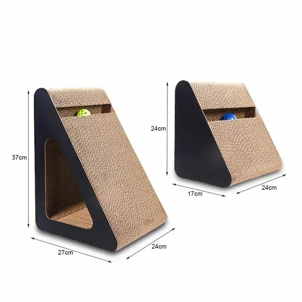 Griffoir chat triangle - Jouet interactif résistant