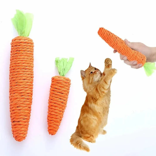 Jouet Carotte Chat - Combat l’ennui et réduit le stress