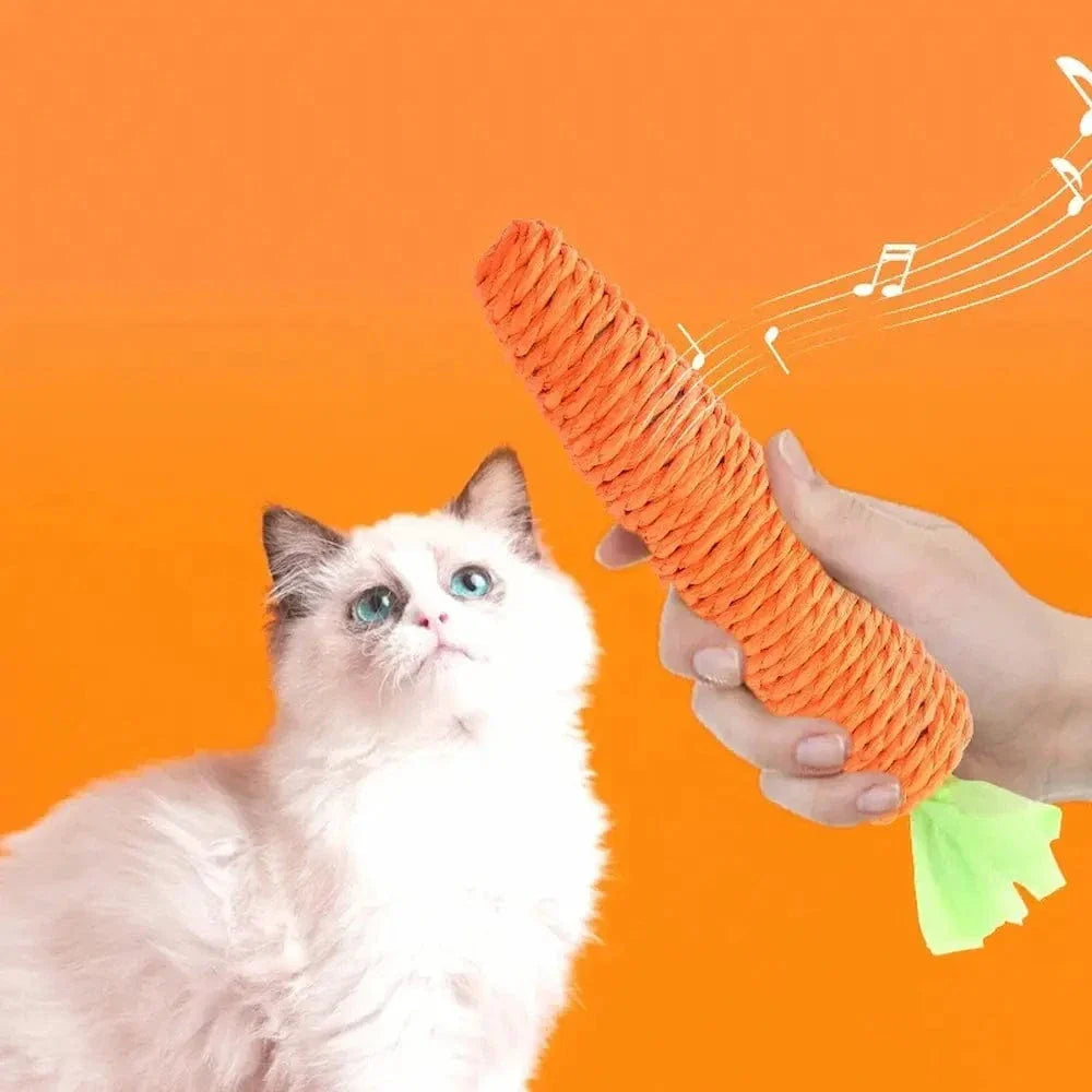 Jouet Carotte Chat - Combat l’ennui et réduit le stress