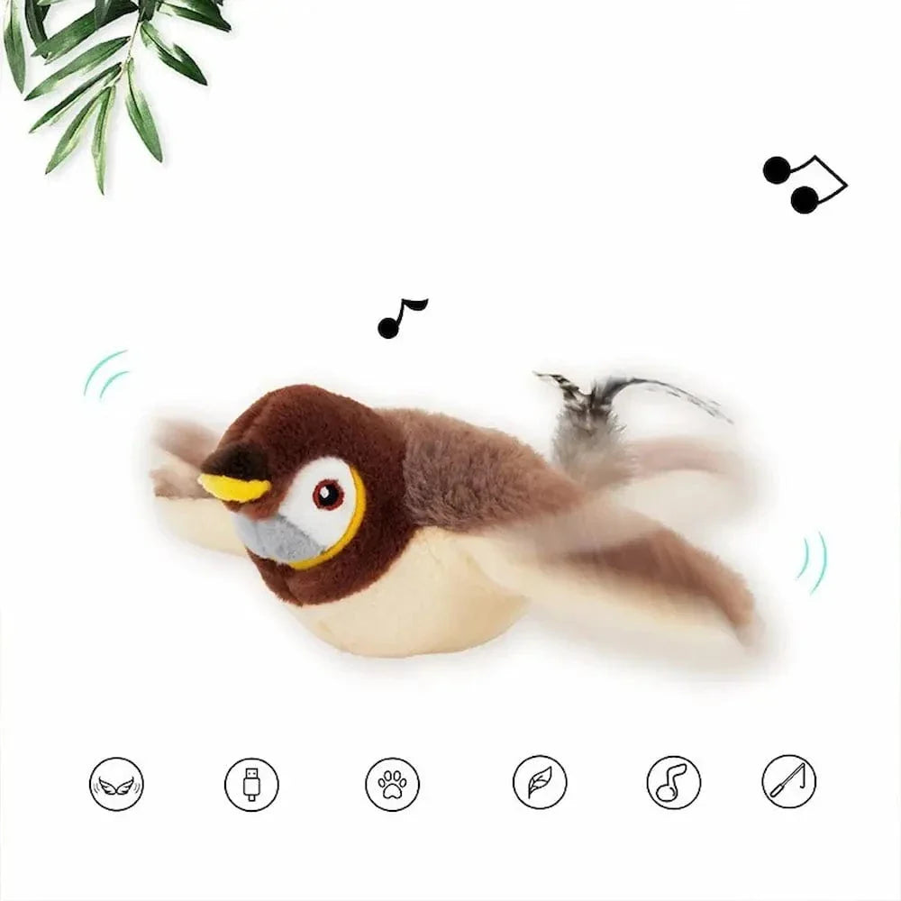 Oiseau volant pour chat - Interactif et stimulant