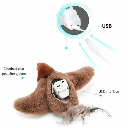 Oiseau volant pour chat - Interactif et stimulant