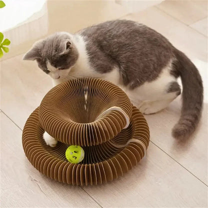 Jouet griffoir chat avec balle - Jeu interactif