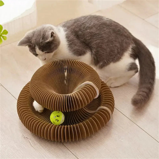 Jouet griffoir chat avec balle - Jeu interactif