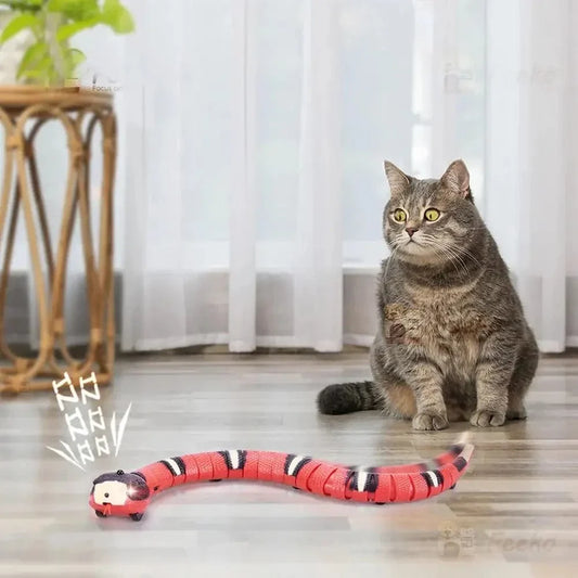 Jouet serpent pour chat - Stimule l'instinct de chasse