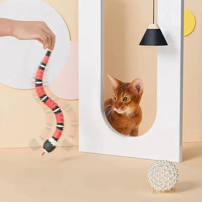 Jouet serpent pour chat - Stimule l'instinct de chasse