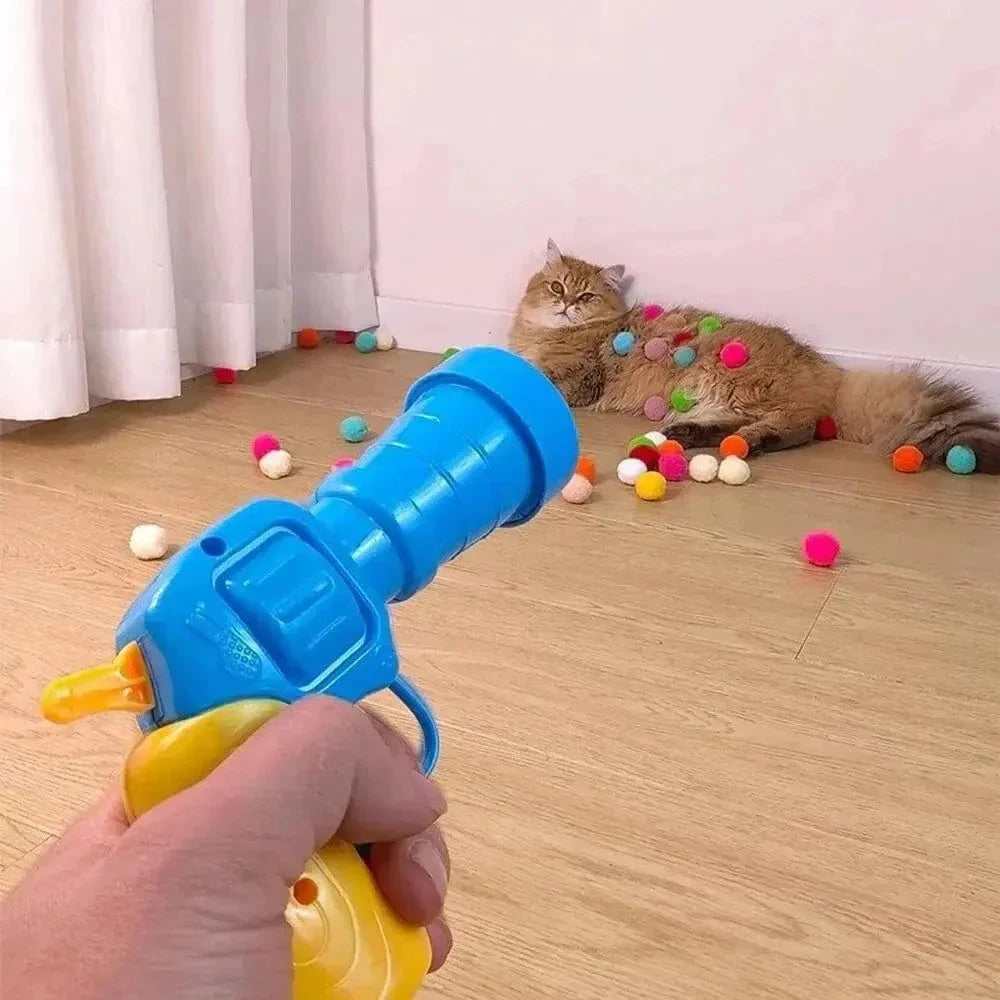 Lanceur de balle pour chat - Jeu interactif et amusant