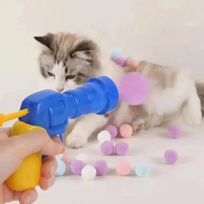 Lanceur de balle pour chat - Jeu interactif et amusant