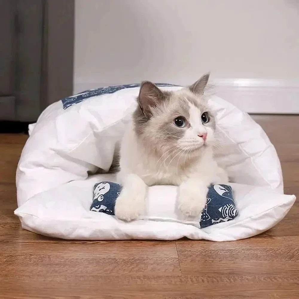 Lit pour chat moelleux - Refuge chaud et confortable