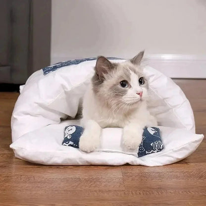 Lit pour chat moelleux - Refuge chaud et confortable
