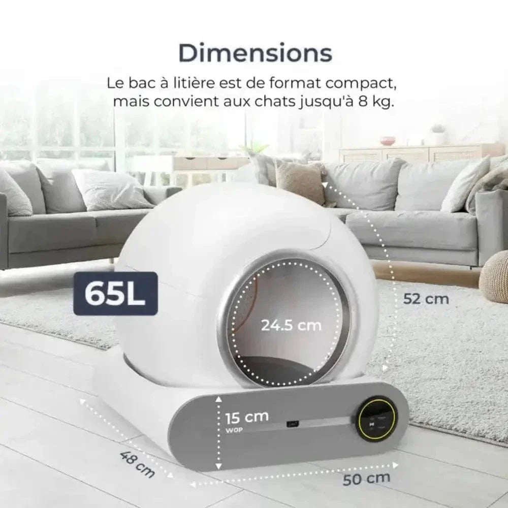 Litière auto-nettoyante - Pratique et sans odeur