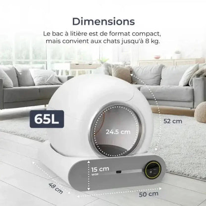 Litière auto-nettoyante - Pratique et sans odeur