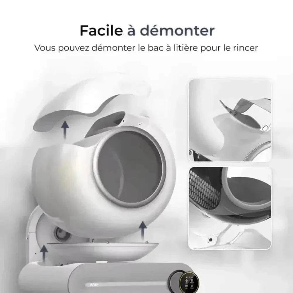 Litière auto-nettoyante - Pratique et sans odeur